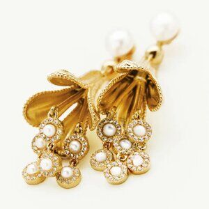Reformation Small Hemingway Earrings Gold - Size OS